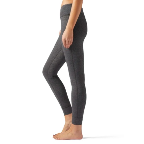 Reebok Lux Dark Gray Tight Legging Women's 3x 22W Plus Size SpeedWick Mid Rise - Picture 4 of 10